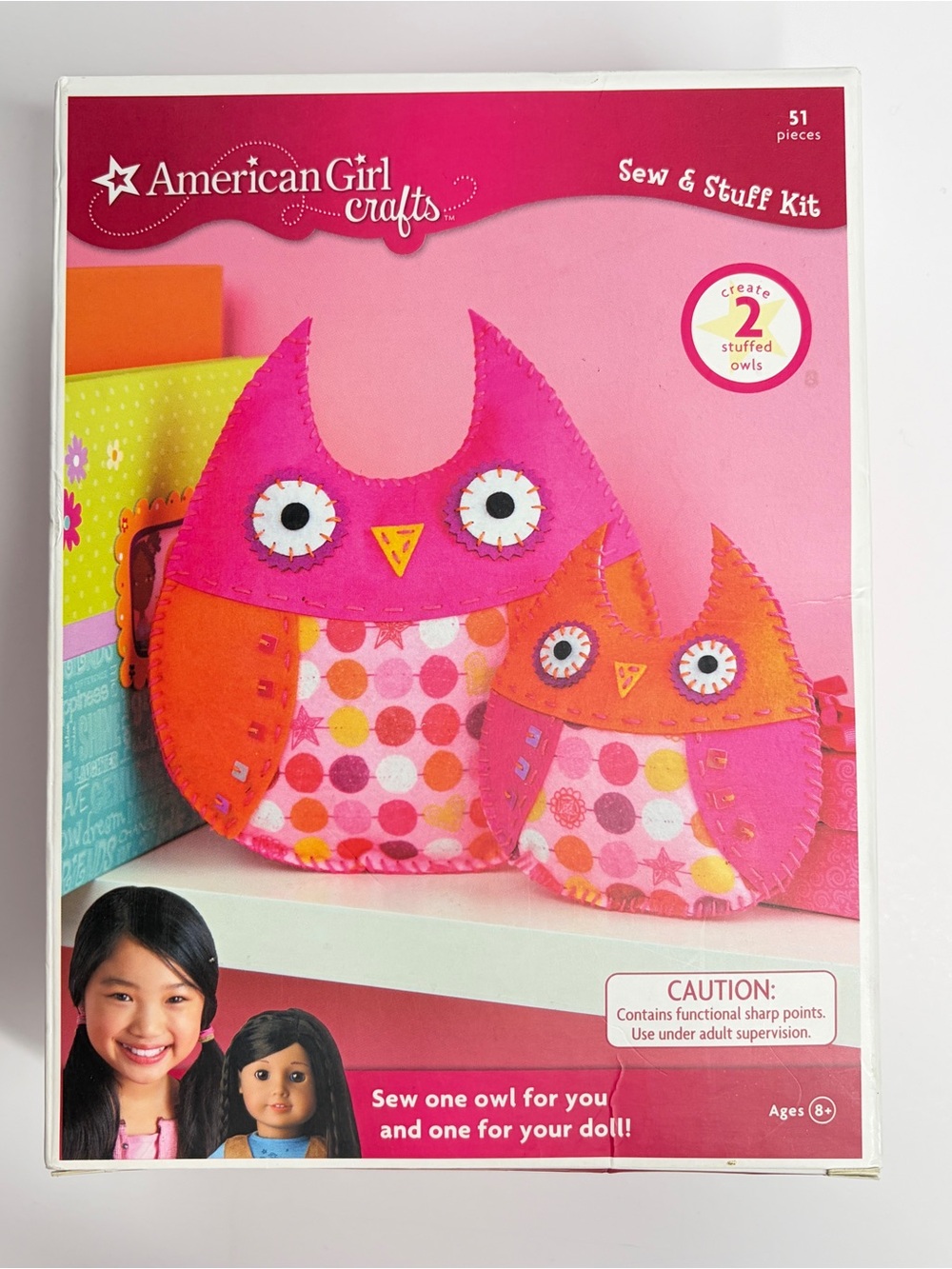 NIB American Girl Crafts Owl Sew & Stuff Kit